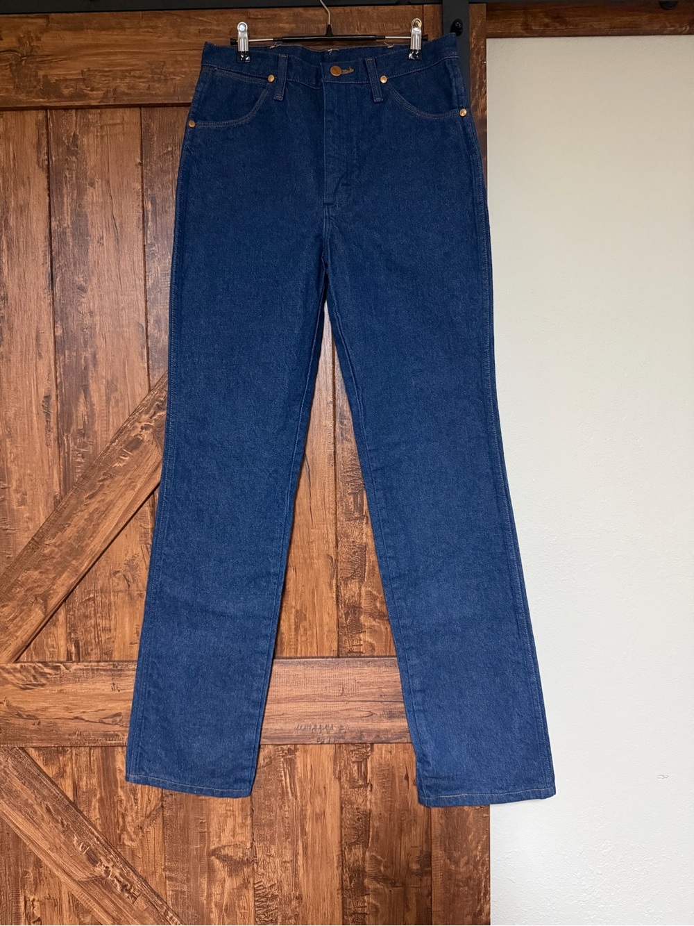 Wrangler Men 936 Slim Fit Cowboy Cut Dark Wash Indigo Jeans 32x34 NWOT